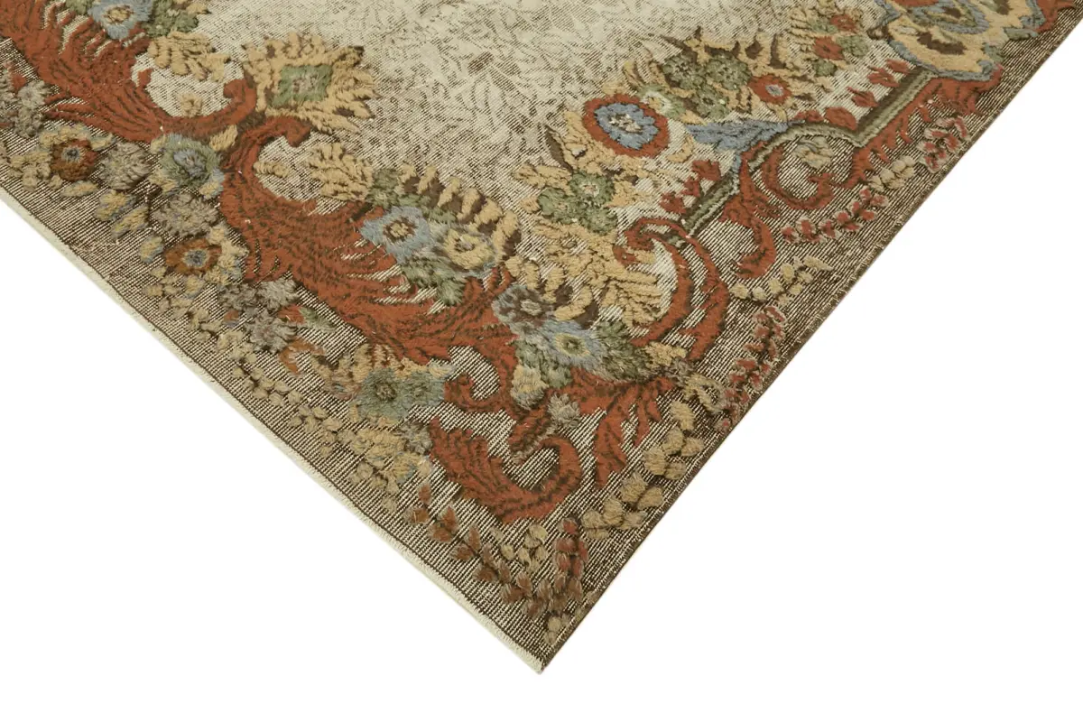 Oyma Kahverengi Pamuk Üzerine Yün El Dokuma Kilim-180x292 - Görsel 4