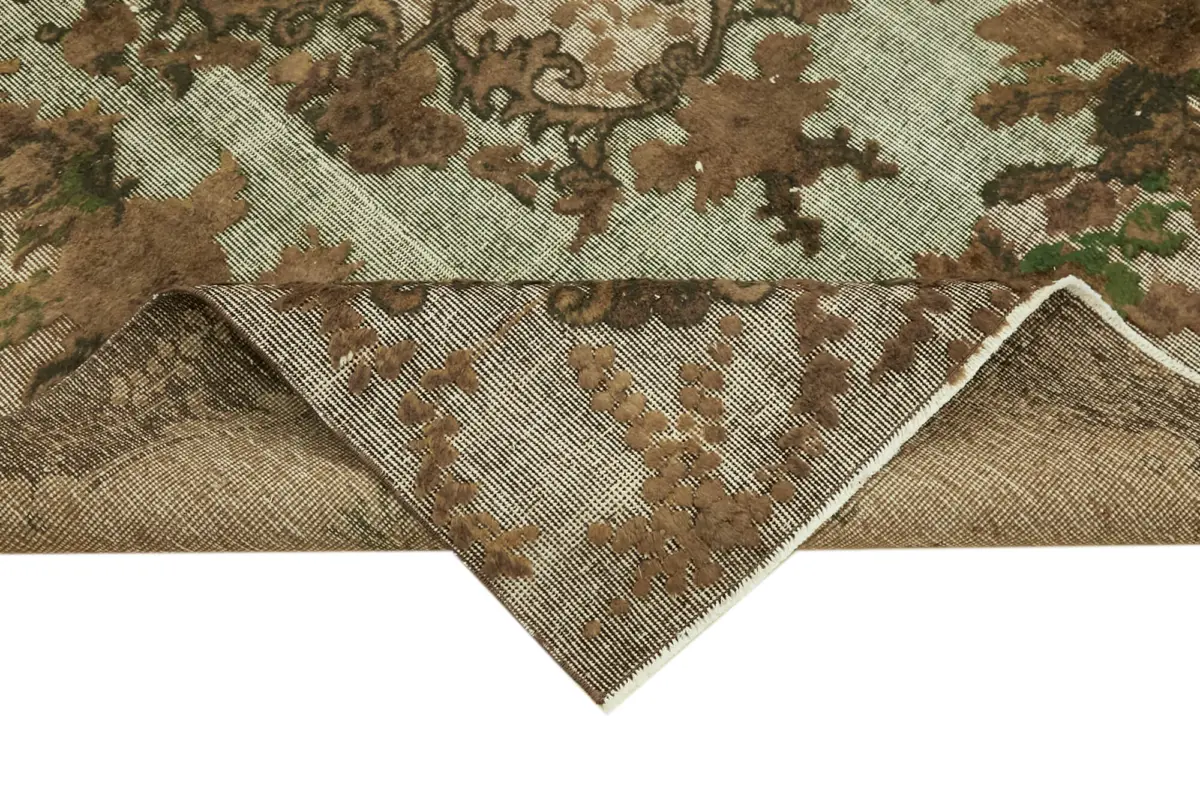 Oyma Kahverengi Pamuk Üzerine Yün El Dokuma Kilim-170x271 - Görsel 6