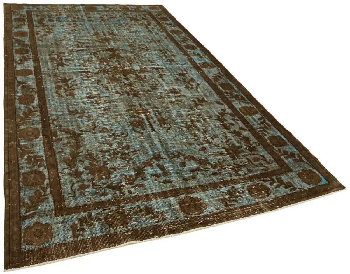 Oyma Kahverengi Pamuk Üzerine Yün El Dokuma Kilim-204x334 - Görsel 2