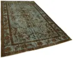 Oyma Kahverengi Pamuk Üzerine Yün El Dokuma Kilim-204x334 - Görsel 2