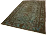Oyma Kahverengi Pamuk Üzerine Yün El Dokuma Kilim-204x334 - Görsel 3