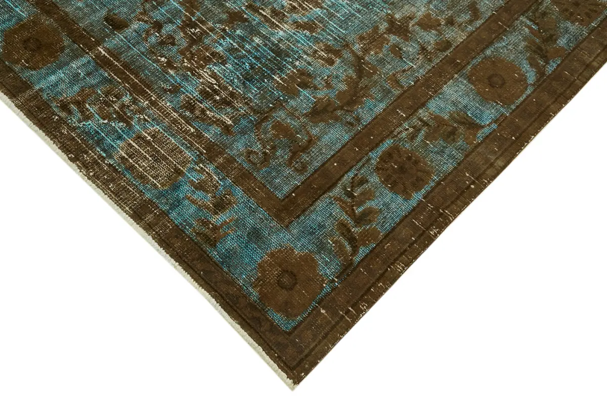 Oyma Kahverengi Pamuk Üzerine Yün El Dokuma Kilim-204x334 - Görsel 4
