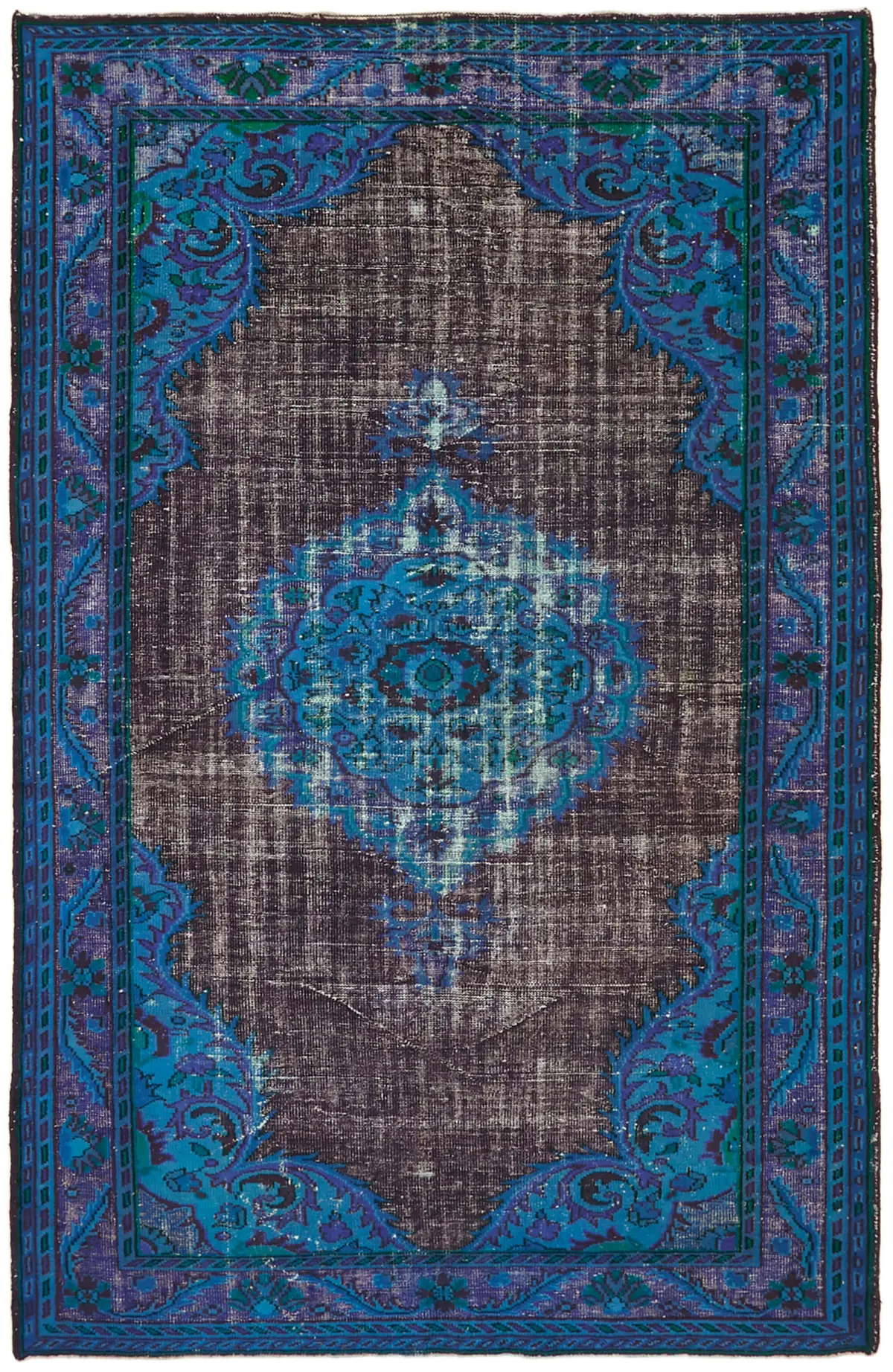Rc_42666_0_Blue_Hi_Low_Pile_Overdyed_Rugs