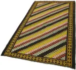 Moldovian Klasik Göbekli Multi Pamuk Üzerine Yün El Dokuma Kilim-145x244 - Görsel 3