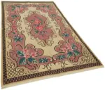 Moldovian Klasik Göbekli Multi Pamuk Üzerine Yün El Dokuma Kilim-170x264 - Görsel 2