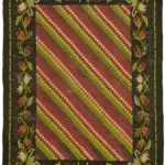 Moldovian Klasik Göbekli Multi Pamuk Üzerine Yün El Dokuma Kilim-150x206