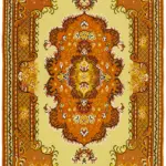 Moldovian Klasik Göbekli Multi Pamuk Üzerine Yün El Dokuma Kilim-187x302