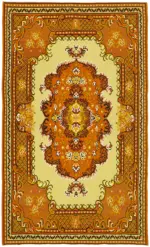 Moldovian Klasik Göbekli Multi Pamuk Üzerine Yün El Dokuma Kilim-187x302