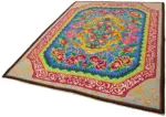 Moldovian Klasik Göbekli Multi Pamuk Üzerine Yün El Dokuma Kilim-216x273 - Görsel 3