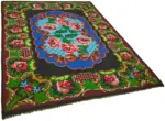 Moldovian Klasik Göbekli Multi Pamuk Üzerine Yün El Dokuma Kilim-200x252 - Görsel 2