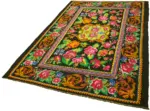 Moldovian Klasik Göbekli Multi Pamuk Üzerine Yün El Dokuma Kilim-189x260 - Görsel 3