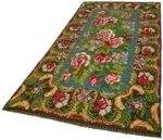 Moldovian Klasik Göbekli Multi Pamuk Üzerine Yün El Dokuma Kilim-165x313 - Görsel 3