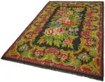 Moldovian Klasik Göbekli Multi Pamuk Üzerine Yün El Dokuma Kilim-196x290 - Görsel 3