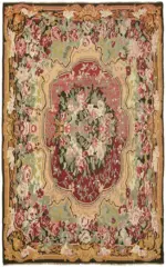 Moldovian Klasik Göbekli Multi Pamuk Üzerine Yün El Dokuma Kilim-210x328