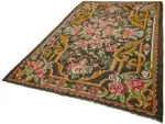 Moldovian Klasik Göbekli Multi Pamuk Üzerine Yün El Dokuma Kilim-203x323 - Görsel 3