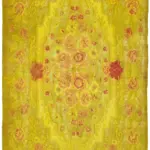 Moldovian Klasik Göbekli Multi Pamuk Üzerine Yün El Dokuma Kilim-206x347