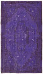 Moldovian Klasik Göbekli Multi Pamuk Üzerine Yün El Dokuma Kilim-191x323