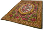 Moldovian Klasik Göbekli Multi Pamuk Üzerine Yün El Dokuma Kilim-220x312 - Görsel 3