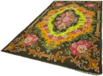 Moldovian Klasik Göbekli Multi Pamuk Üzerine Yün El Dokuma Kilim-212x341 - Görsel 3