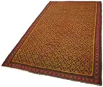 Moldovian Klasik Göbekli Multi Pamuk Üzerine Yün El Dokuma Kilim-178x307 - Görsel 3