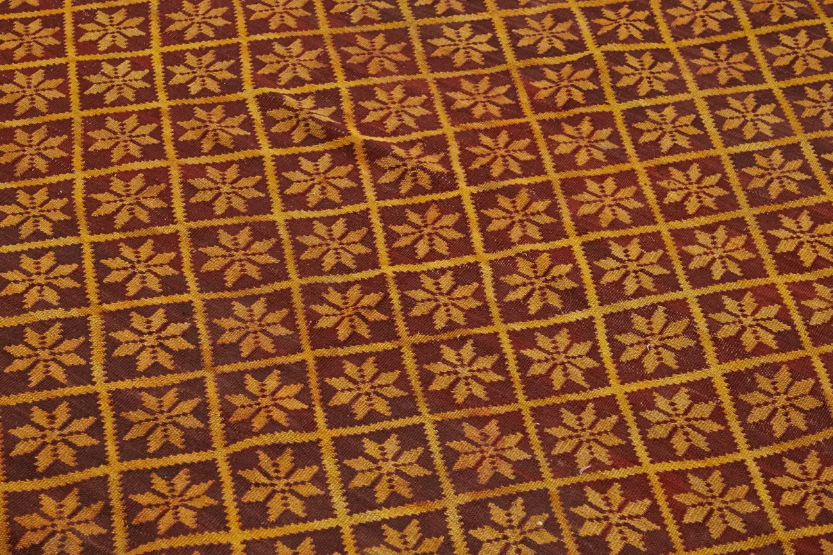 Moldovian Klasik Göbekli Multi Pamuk Üzerine Yün El Dokuma Kilim-178x307 - Görsel 5