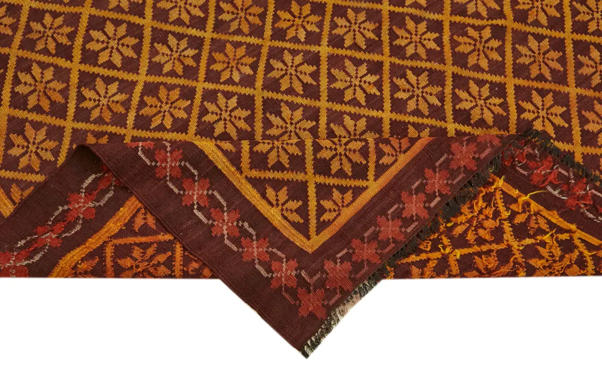 Moldovian Klasik Göbekli Multi Pamuk Üzerine Yün El Dokuma Kilim-178x307 - Görsel 6