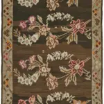 Moldovian Klasik Göbekli Multi Pamuk Üzerine Yün El Dokuma Kilim-207x355