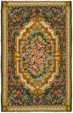 Moldovian Klasik Göbekli Multi Pamuk Üzerine Yün El Dokuma Kilim-202x303