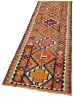 Herki Eskitme Multi Pamuk Üzerine Yün El Dokuma Kilim-090x290 - Görsel 3