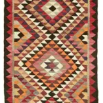 Herki Eskitme Multi Pamuk Üzerine Yün El Dokuma Kilim-090x332