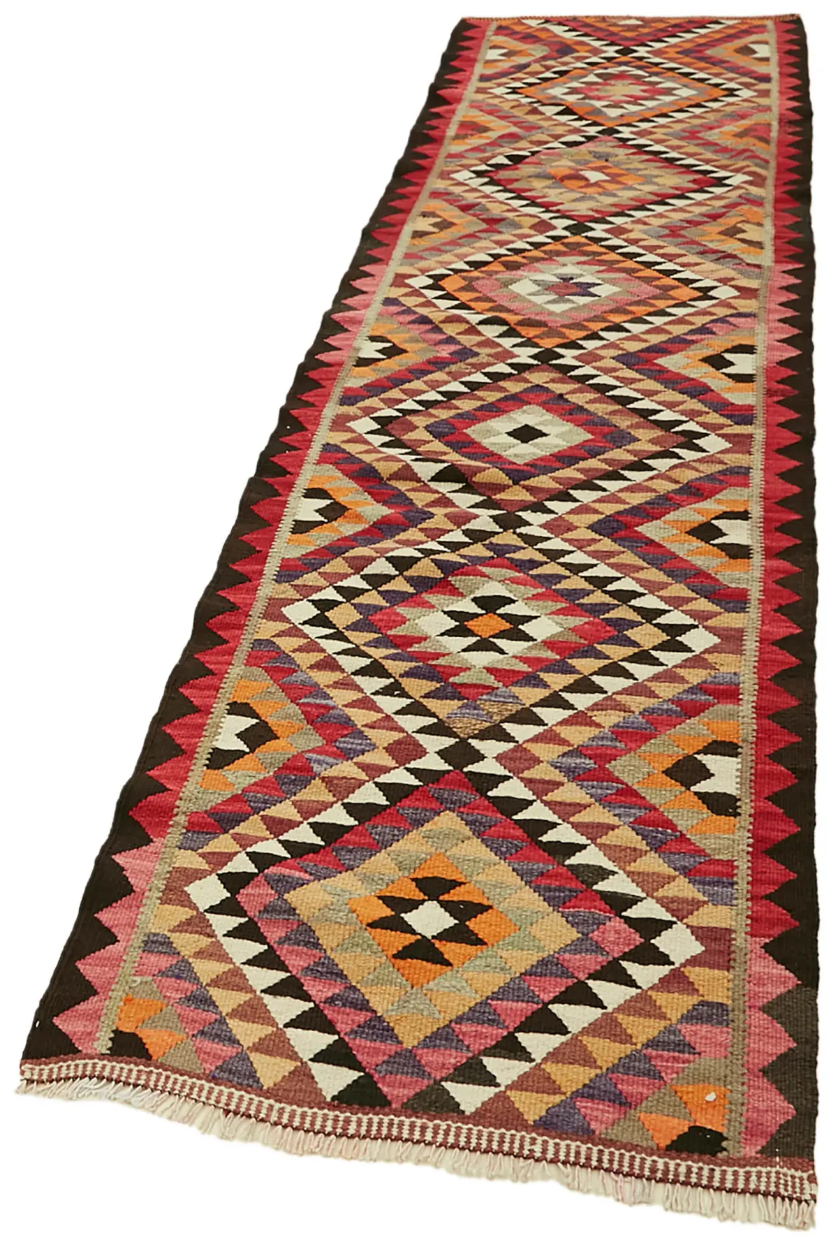 Herki Eskitme Multi Pamuk Üzerine Yün El Dokuma Kilim-090x332 - Görsel 3
