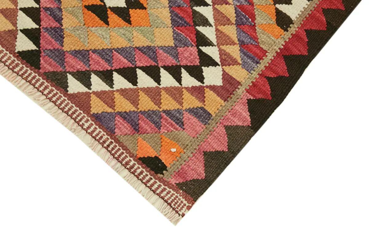 Herki Eskitme Multi Pamuk Üzerine Yün El Dokuma Kilim-090x332 - Görsel 4