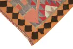 Herki Eskitme Multi Pamuk Üzerine Yün El Dokuma Kilim-095x344 - Görsel 4