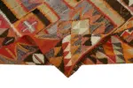 Herki Eskitme Multi Pamuk Üzerine Yün El Dokuma Kilim-105x300 - Görsel 6