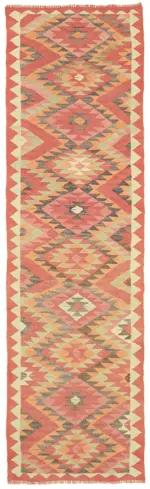 Herki Eskitme Multi Pamuk Üzerine Yün El Dokuma Kilim-096x315