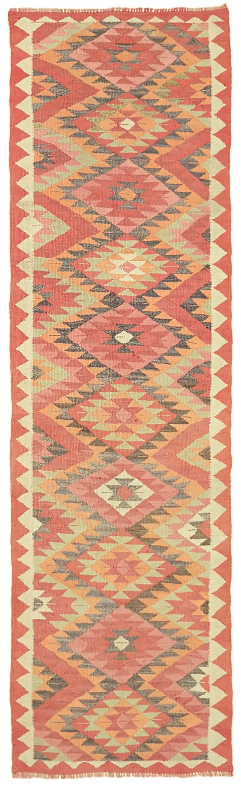 Herki Eskitme Multi Pamuk Üzerine Yün El Dokuma Kilim-096x315 - Görsel 1