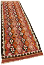 Herki Eskitme Multi Pamuk Üzerine Yün El Dokuma Kilim-086x274 - Görsel 2