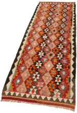 Herki Eskitme Multi Pamuk Üzerine Yün El Dokuma Kilim-086x274 - Görsel 3