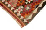 Herki Eskitme Multi Pamuk Üzerine Yün El Dokuma Kilim-086x274 - Görsel 4