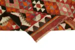 Herki Eskitme Multi Pamuk Üzerine Yün El Dokuma Kilim-086x274 - Görsel 6