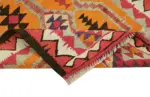 Herki Eskitme Multi Pamuk Üzerine Yün El Dokuma Kilim-093x340 - Görsel 6