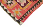 Herki Eskitme Multi Pamuk Üzerine Yün El Dokuma Kilim-092x335 - Görsel 4