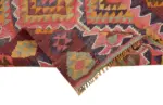 Herki Eskitme Multi Pamuk Üzerine Yün El Dokuma Kilim-092x314 - Görsel 6