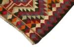 Herki Eskitme Multi Pamuk Üzerine Yün El Dokuma Kilim-088x336 - Görsel 4