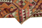 Herki Eskitme Multi Pamuk Üzerine Yün El Dokuma Kilim-098x320 - Görsel 6