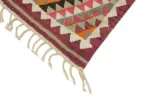 Herki Eskitme Multi Pamuk Üzerine Yün El Dokuma Kilim-107x363 - Görsel 4