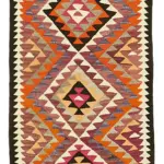 Herki Eskitme Multi Pamuk Üzerine Yün El Dokuma Kilim-094x361