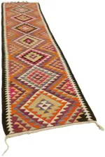 Herki Eskitme Multi Pamuk Üzerine Yün El Dokuma Kilim-094x361 - Görsel 2