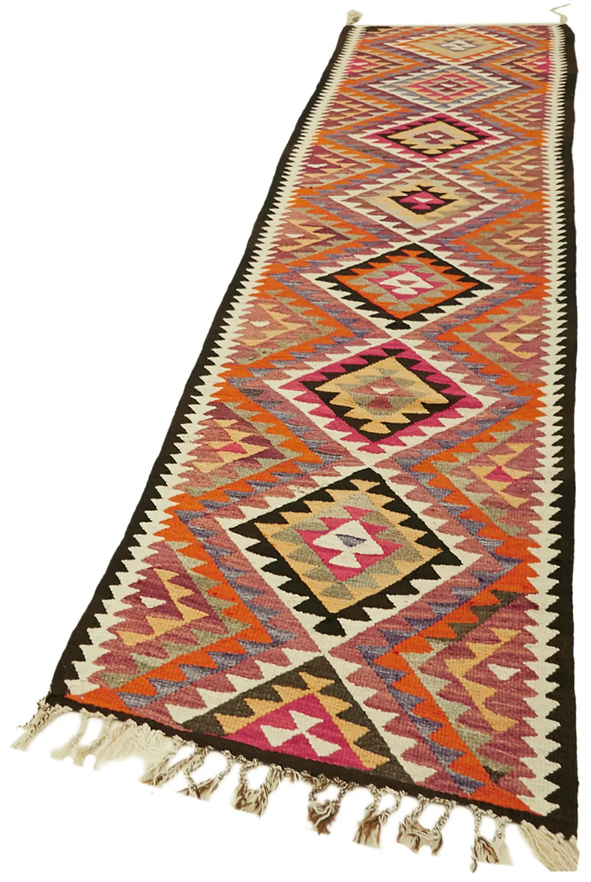 Herki Eskitme Multi Pamuk Üzerine Yün El Dokuma Kilim-094x361 - Görsel 3