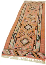 Herki Eskitme Multi Pamuk Üzerine Yün El Dokuma Kilim-094x304 - Görsel 3